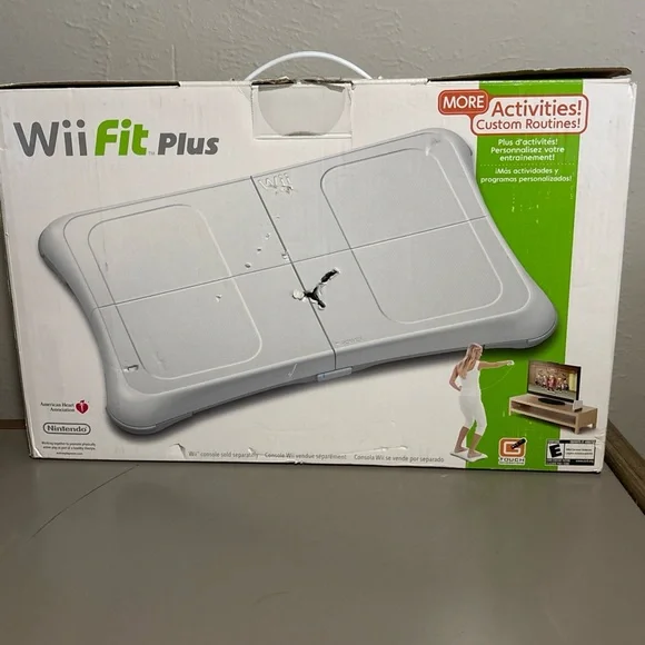 NINTENDO Wii Fit PLUS with Balance Board Bundle More Activities NEW Open Box